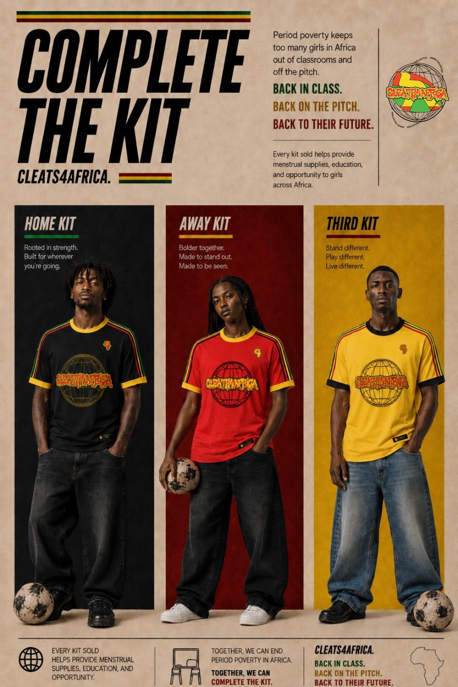 CLEATS4AFRICA™ WORLD CUP JERSEY - HOME KIT