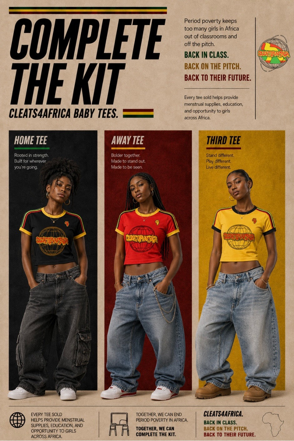CLEATS4AFRICA™ WORLD CUP BABY TEE - HOME KIT