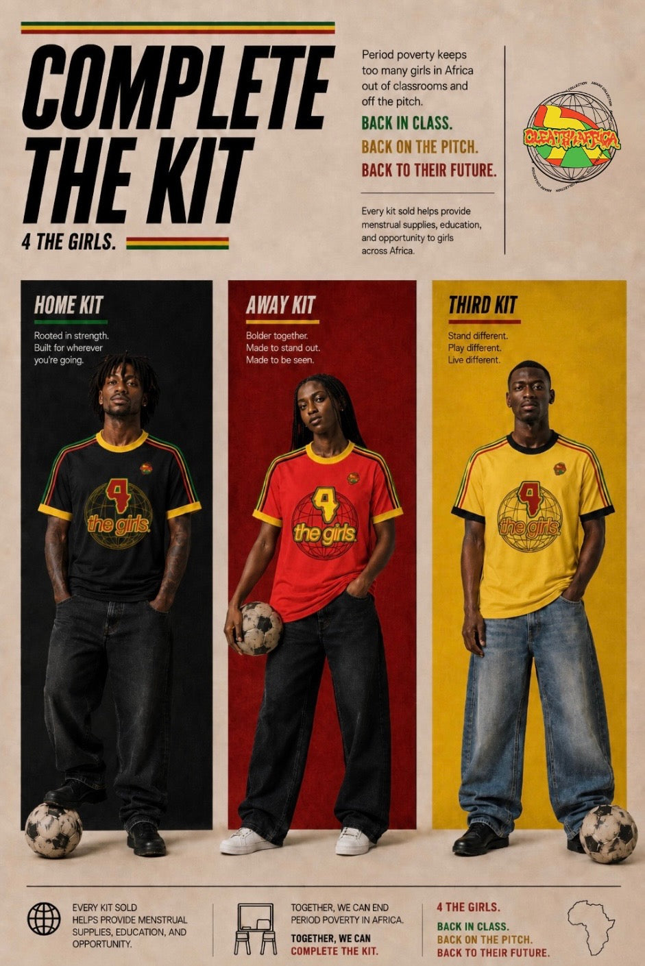 4THEGIRLS.™ Classic Jersey - HOME KIT