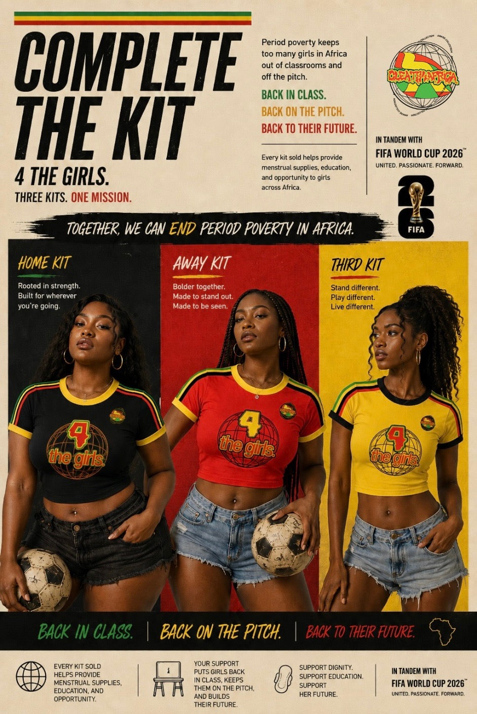 4THEGIRLS.™ BABY TEE - AWAY KIT